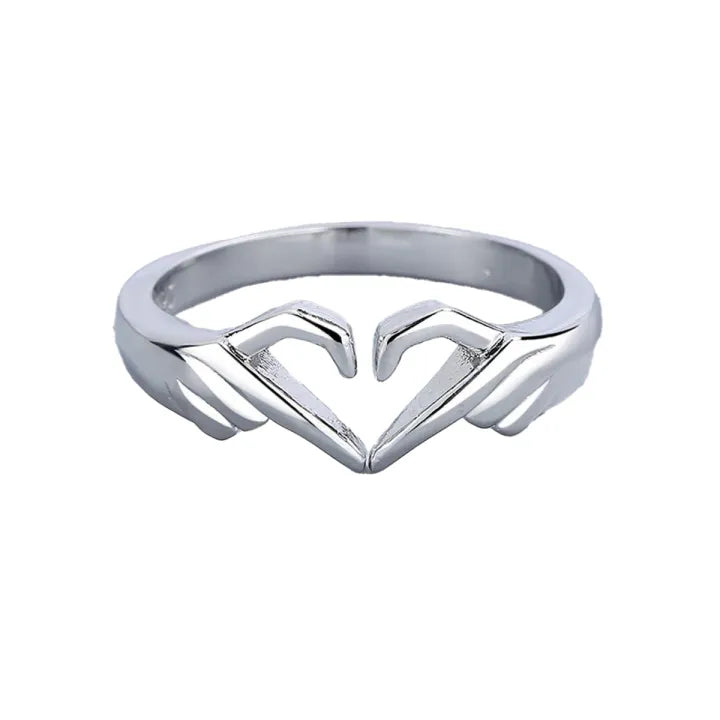 💞 Loving Couple Hug Rings 💍 | Adjustable Retro Hug Style 💞
