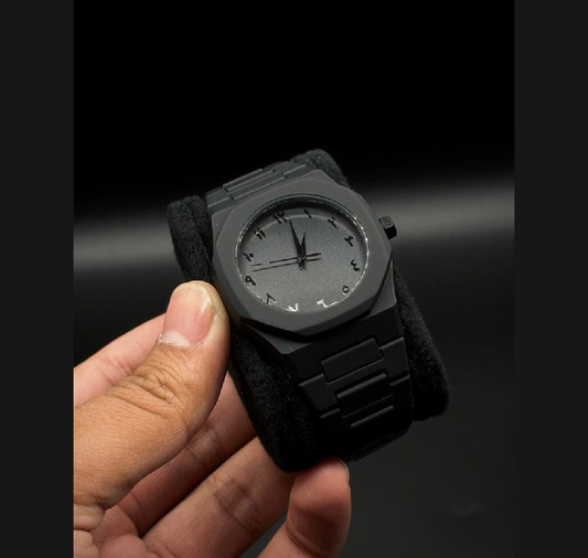 Black Arabic Aura Watch For Men
