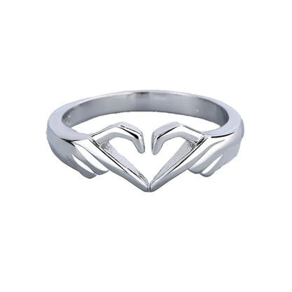 💞 Loving Couple Hug Rings 💍 | Adjustable Retro Hug Style 💞
