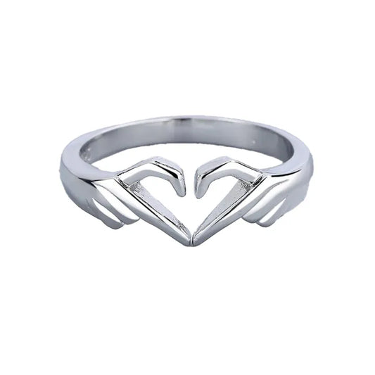 💞 Loving Couple Hug Rings 💍 | Adjustable Retro Hug Style 💞