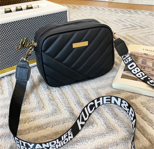 Stylish Black Crossbody Mini Bag