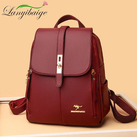Hot Sale PU Leather Fashion Backpack for Women