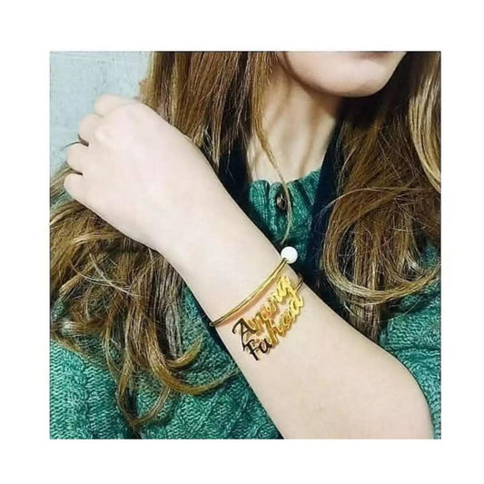 ✨ Personalized Gold Kara for Girls 💛 | Elegant & Unique Design ✨