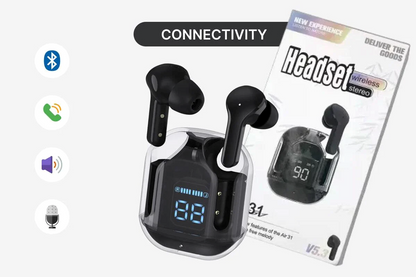 AirPods TWS 12 Black 🎧 | Mini Bluetooth Wireless Headset ⚡